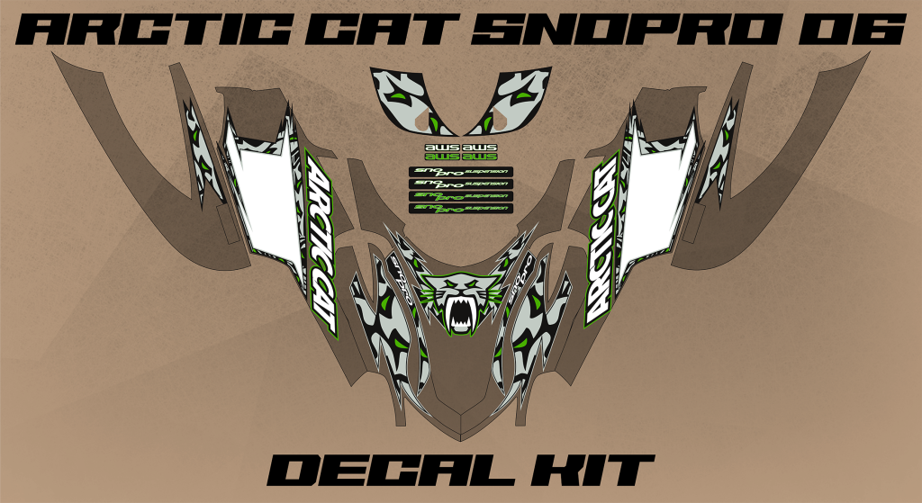 Arctic Cat Firecat Snopro Decal Kit